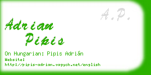 adrian pipis business card
